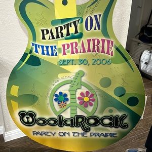 Guess Who guitar on foam board/signed